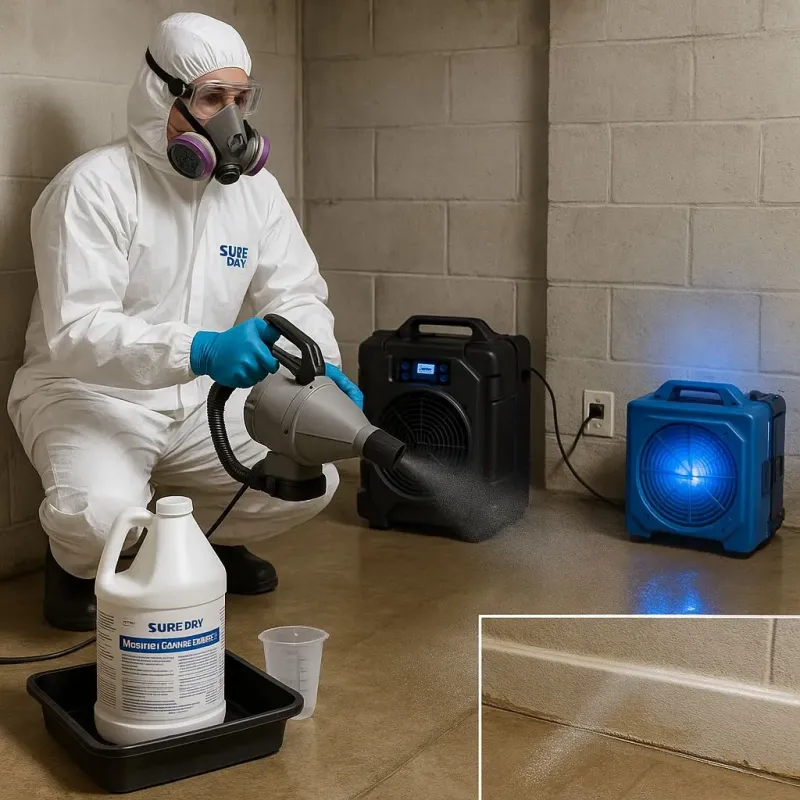 Sanitization and Odor Removal process in Roseville, OH